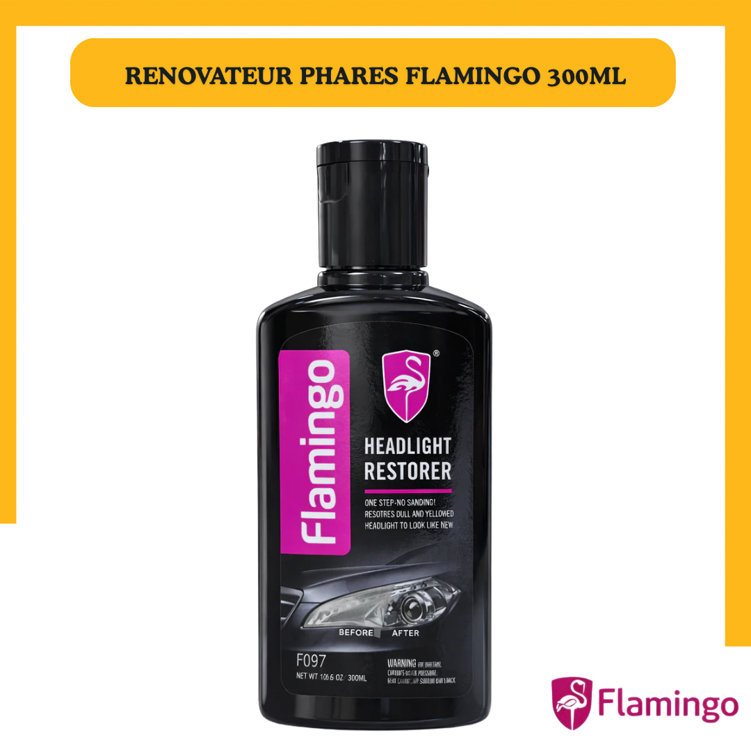 Flamingo Headlight Restorer 300ML – Rénovateur de Phares Anti-Jaunissement