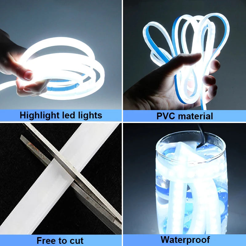 Lumière de décoration Led pour capot de voiture, bande de lumière de jour Flexible