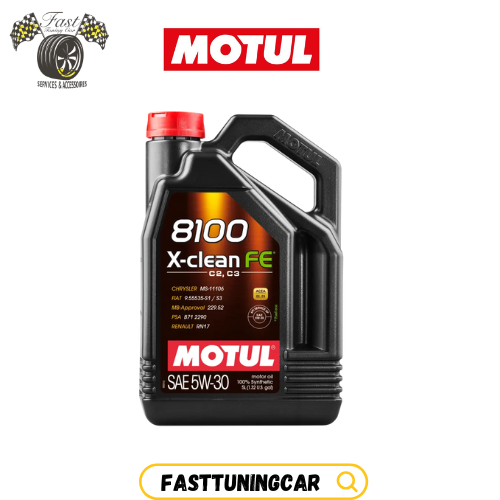 Huile Moteur 100% Synthétique Motul 8100 X-Clean 5W-30 – 4T / ACEA C2-C3 / API SP