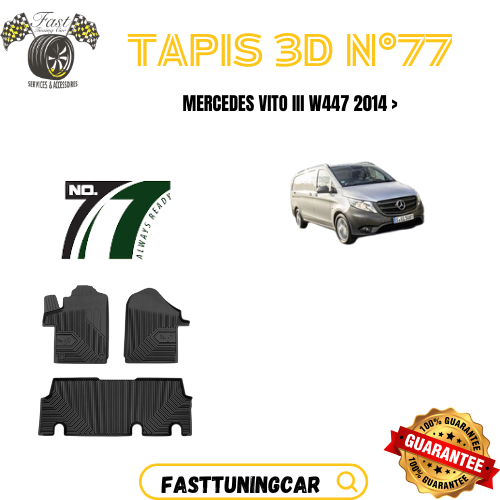Tapis de sol N° 77 Mercedes Vito III W447 2014 >