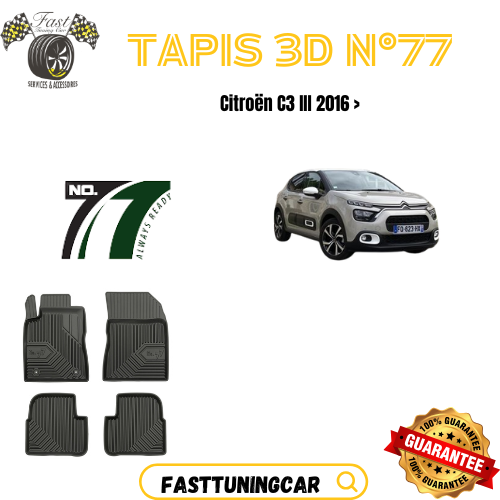 Tapis de sol N° 77 Citroën C3 III 2016 >