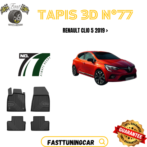 Tapis de sol N° 77 Renault Clio 5 2019 >