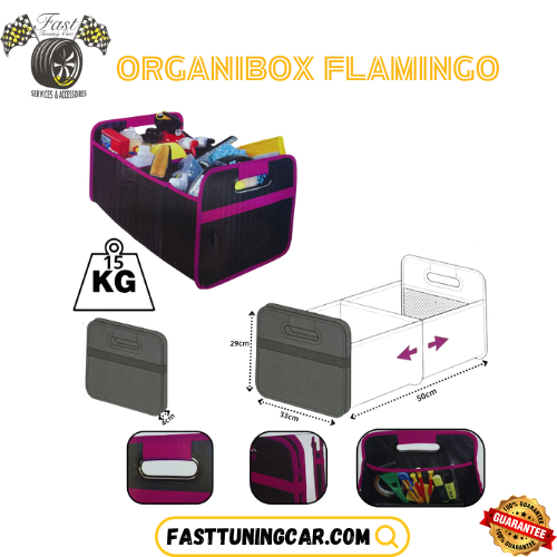 Organibox Flamingo – Sac de Rangement Pliable Multi-Usage 15kg