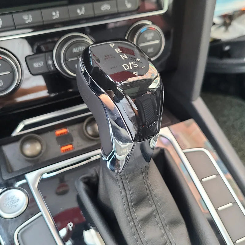 Pommeau de levier de vitesse électronique à affichage LED Bleu pour Volkswagen Golf 7