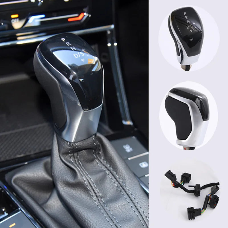 Pommeau de levier de vitesse électronique à affichage LED Bleu pour Volkswagen Golf 7