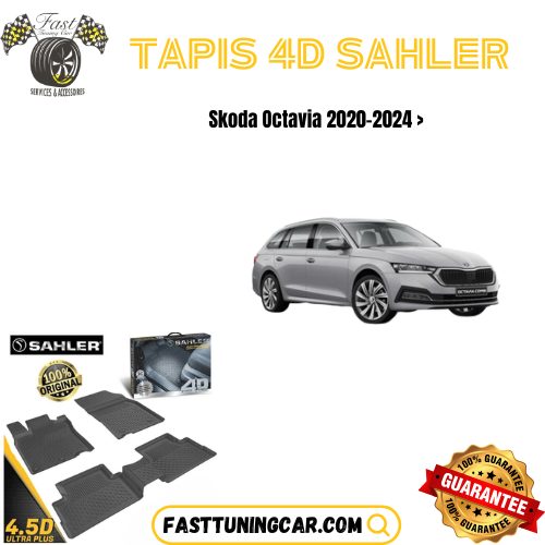 Tapis Sur Mesure 4D Skoda Octavia 2020-2024 >