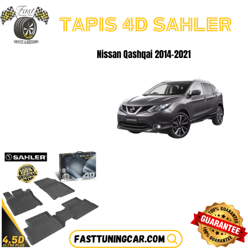 Tapis sur mesure 4D Nissan Qashqai 2014-2021
