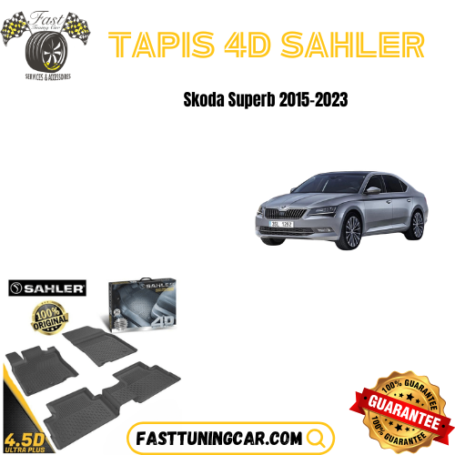 Tapis Sur Mesure 4D Skoda Superb 2015-2023