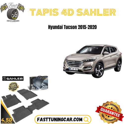 Tapis Sur Mesure 4D Hyundai Tucson 2015-2020