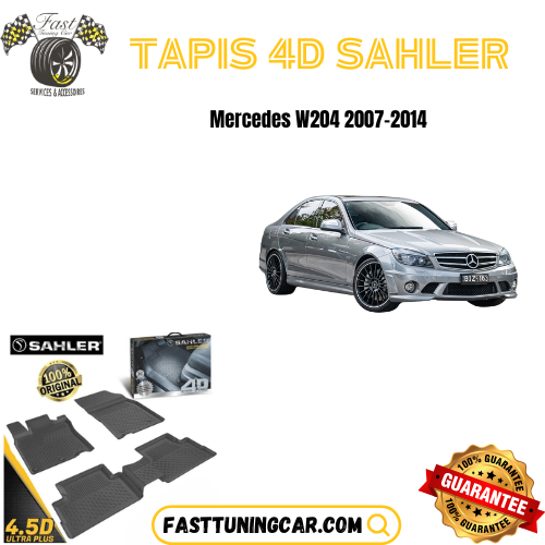 Tapis sur mesure 4D Mercedes Classe W204 2007-2014