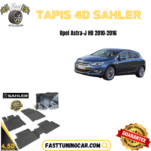 Tapis sur mesure 4D Opel Astra J 2010/2016 HB