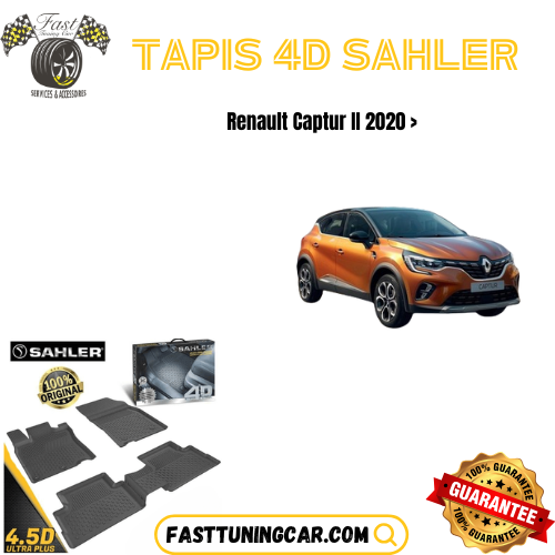 Tapis Sur Mesure 4D Renault Captur 2020 >