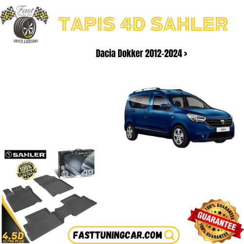 Tapis sur mesure 4D Dacia dokker 2012-2024>