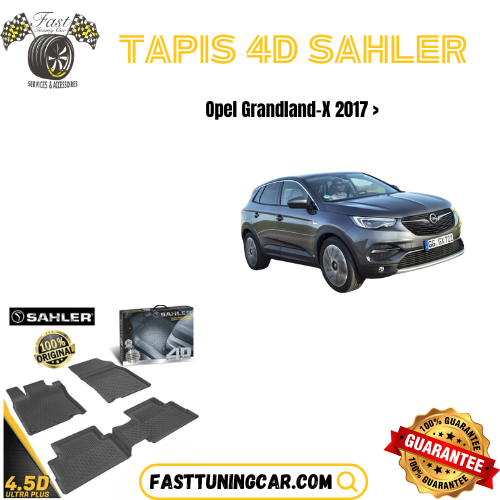 Tapis Sur Mesure 4D Opel Grandland X 2017 >