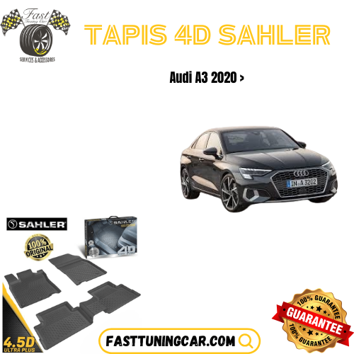 Tapis sur mesure 4D Audi A3 2020 >