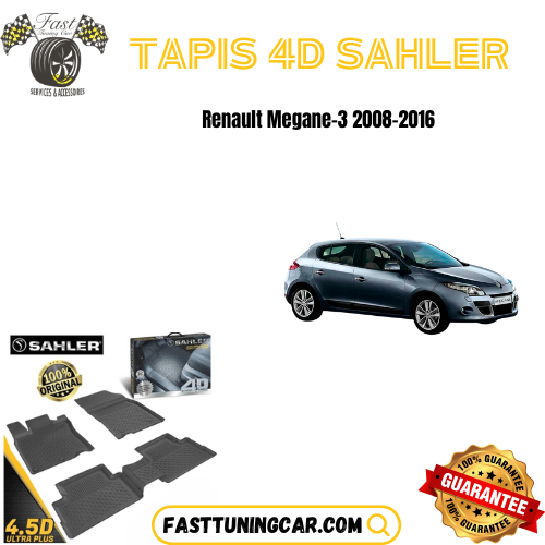 Tapis Sur Mesure 4D Renault Mégane 3 2008-2016