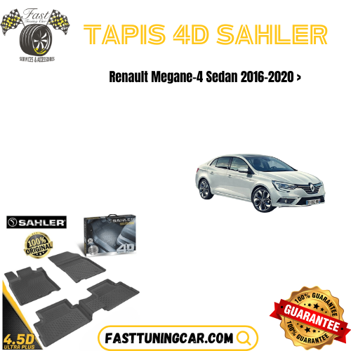 TAPIS Sur Mesure 4D Renault Mégane 4 Sedan 2016-2020 >