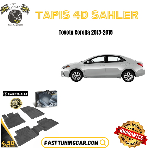 Tapis sur mesure 4D Toyota Corolla 2013-2018
