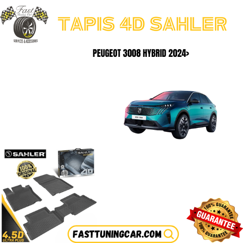 Tapis Sur Mesure 4D Peugeot 3008 Hybrid 2024>