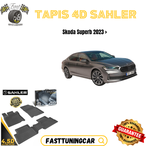Tapis Sur Mesure 4D Skoda Superb 2023 >