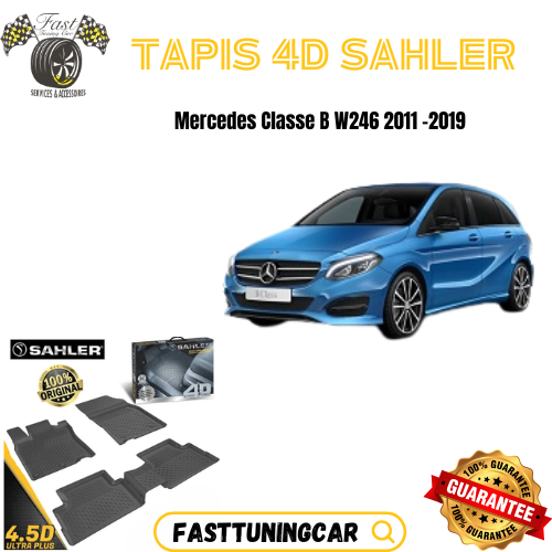 Tapis Sur Mesure 4D Mercedes Classe B W246 2011 - 2019