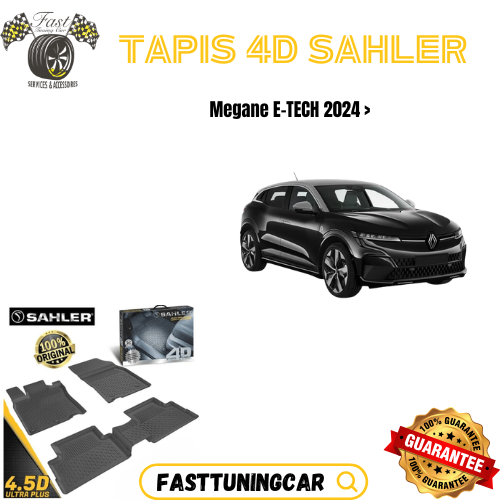 Tapis Sur Mesure 4D Renault Mégane E-Tech 2024 >