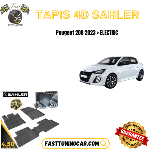Tapis Sur Mesure 4D Peugeot 208 Electrique 2023 >