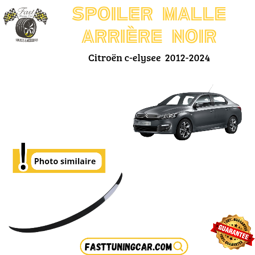Spoiler arrière noir brillant sunplex pour Citroen C-Elysee 2012-2024>