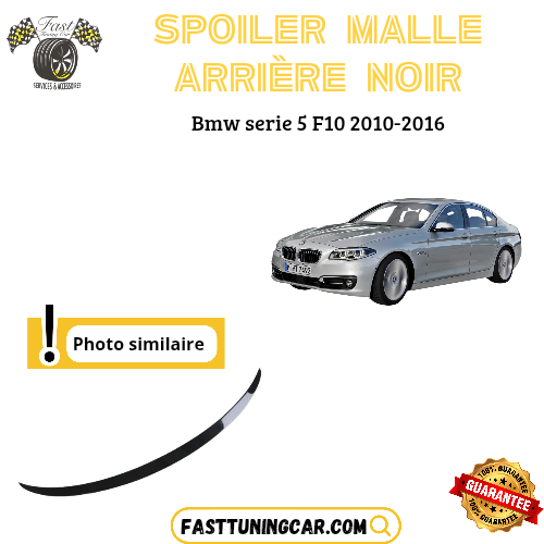 Spoiler arrière noir brillant sunplex pour Bmw Serie 5 F10 2010-2017>