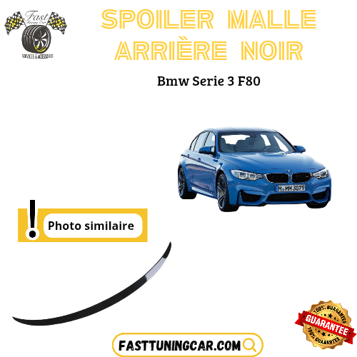 Spoiler arrière noir brillant sunplex pour BMW Série 3 F80