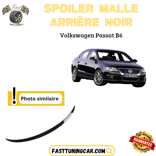 Spoiler arrière noir brillant sunplex pour Volkswagen Passat B6