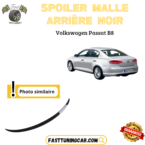 Spoiler arrière noir brillant sunplex pour Volkswagen Passat B8