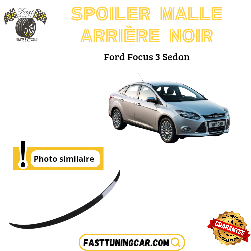 Spoiler arrière noir brillant sunplex pour Ford Focus 3 Sedan