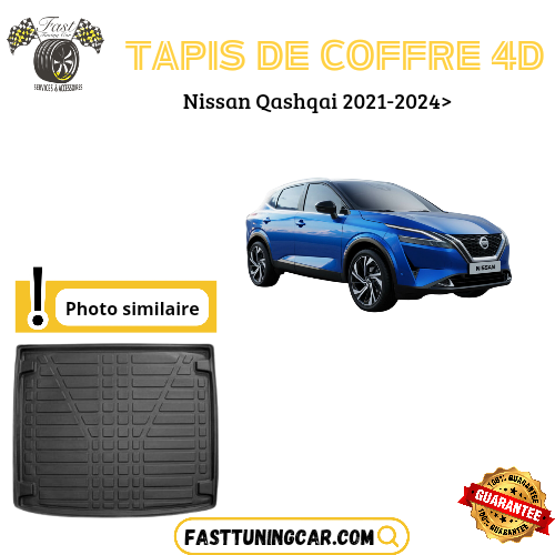 Tapis de coffre 4D Nissan Qashqai 2021-2024>