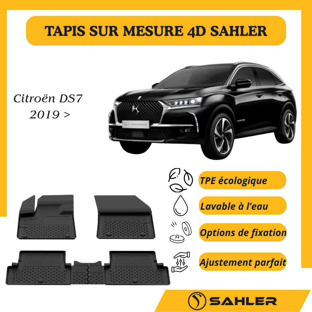 Tapis sur mesure 4D Citroën DS7 2019>