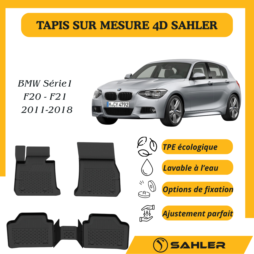 Tapis sur mesure 4D Bmw Série 1 F20-F21 2011-2018