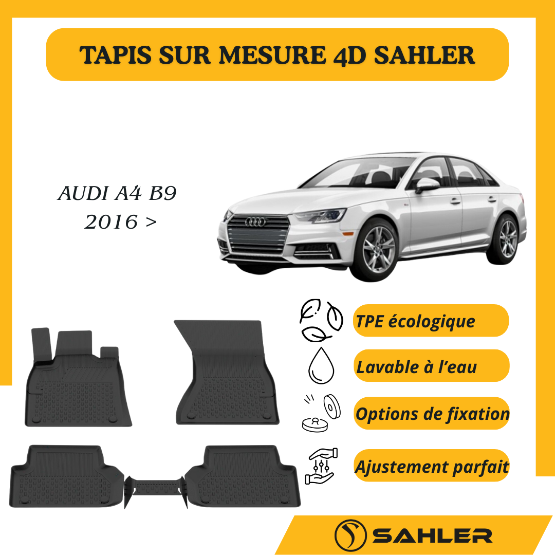 Tapis sur mesure 4D AUDI A4 2016 >