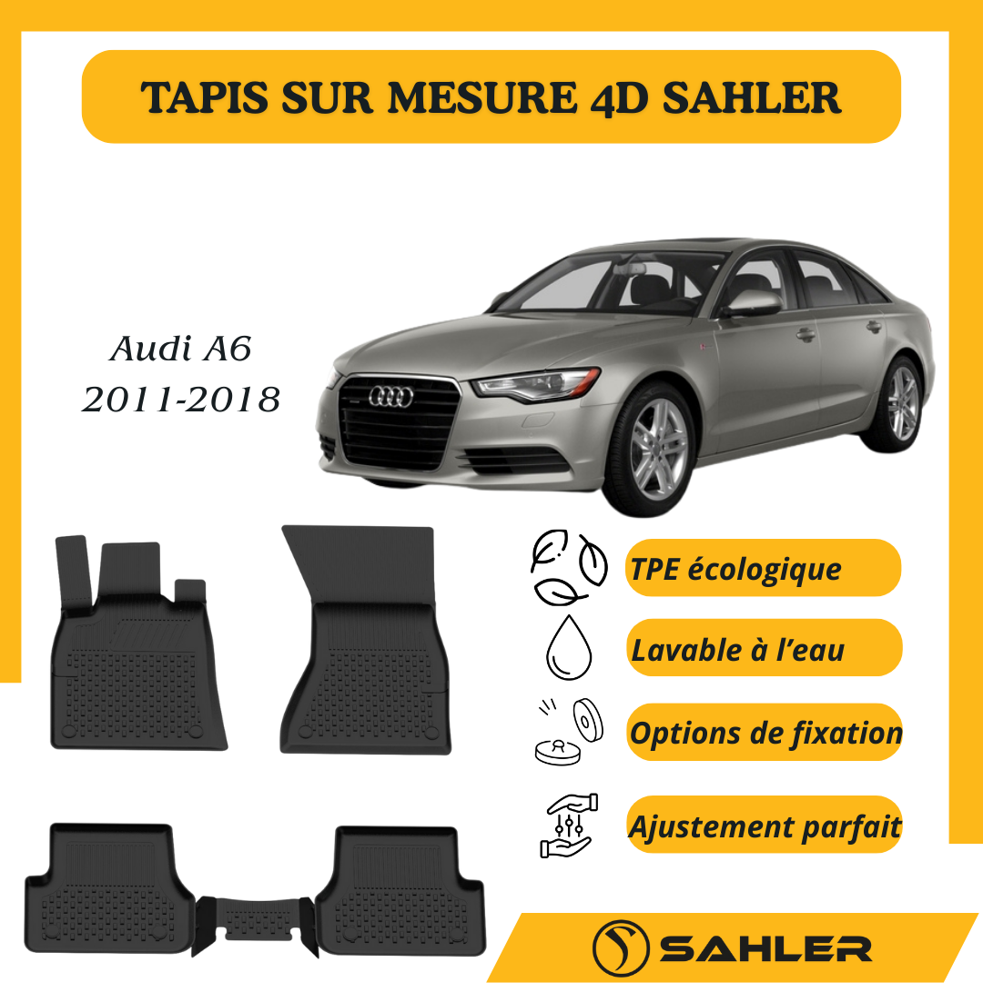 Tapis sur mesure 4D Audi A6 2011-2018
