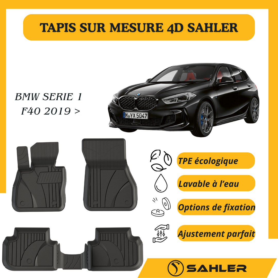 Tapis Sur Mesure 4D Premium BMW Serie 1 F40 2019+