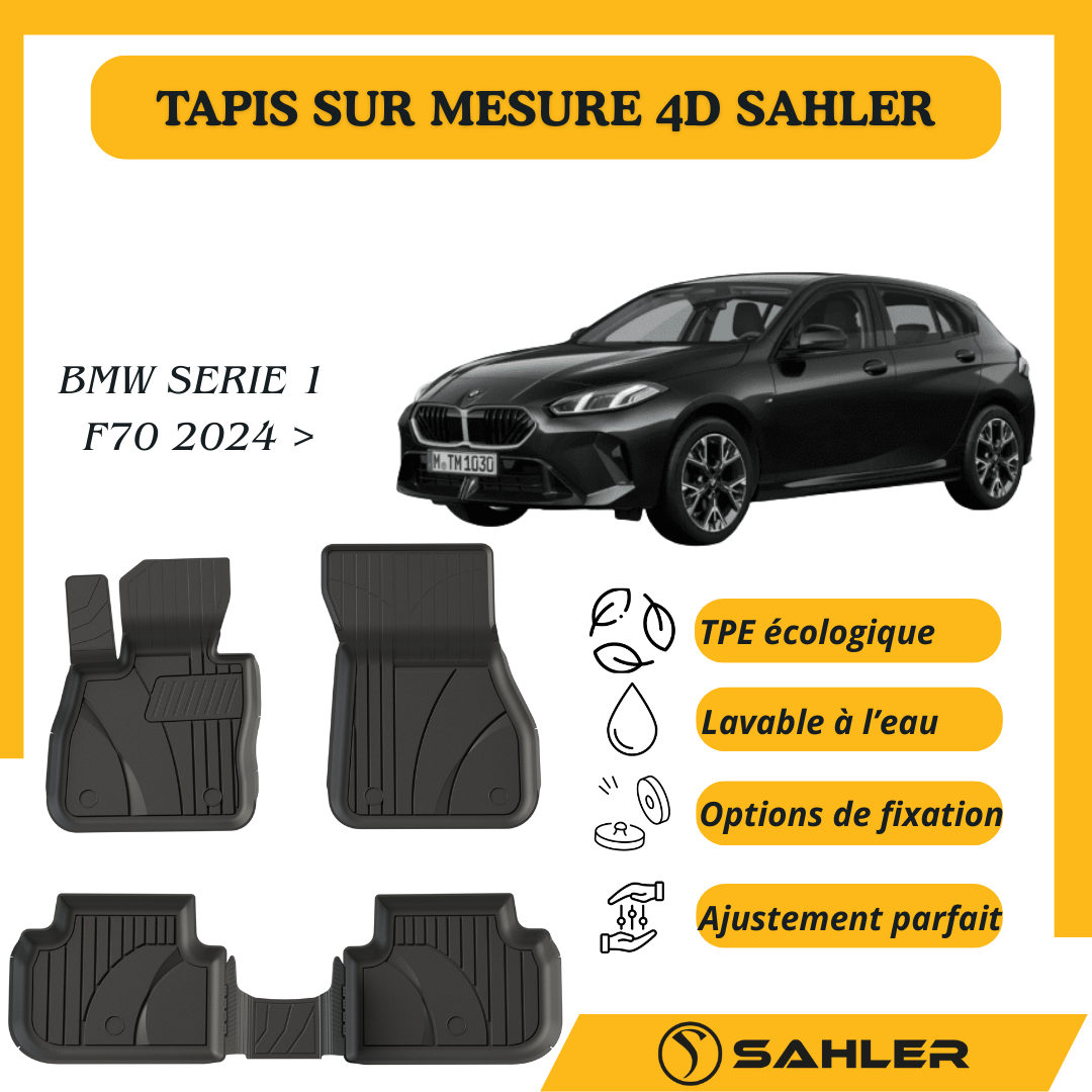 Tapis sur mesure 4D Premium BMW Série 1 HB F70 2024 >