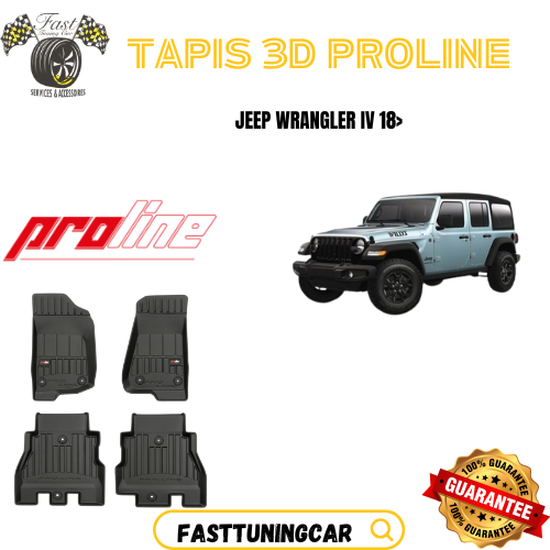Tapis de sol PROLINE Jeep Wrangler IV 2018 >