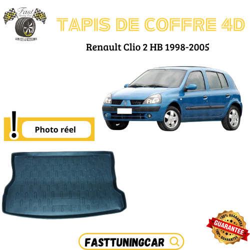 Tapis de coffre 4D Renault Clio 2 HB 1998-2005