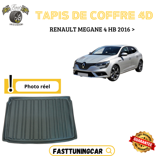 Tapis de coffre 4D RENAULT MEGANE 4 HB 2016 >