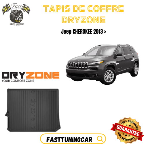 Tapis de Coffre Dryzone sur Mesure – Jeep Cherokee 2013 >