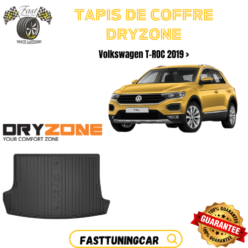 Tapis de Coffre Dryzone sur Mesure – Volkswagen T-roc 2019 >