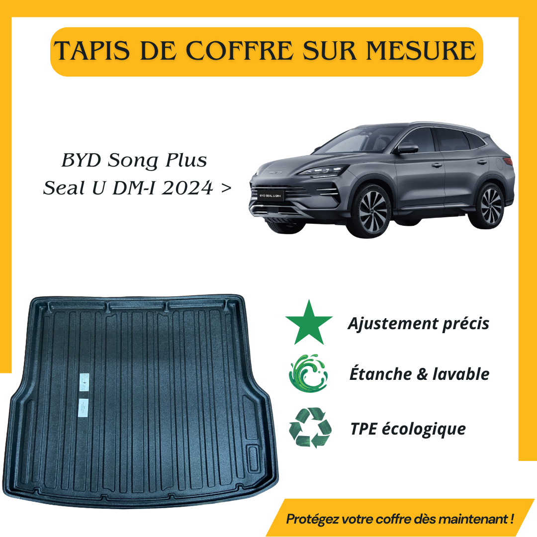 Tapis de coffre 4D BYD Song Plus Seal U DM-I 2024 >