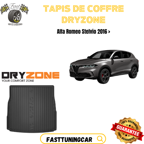 Tapis de Coffre Dryzone sur Mesure – Alfa Romeo Stelvio 2016 >