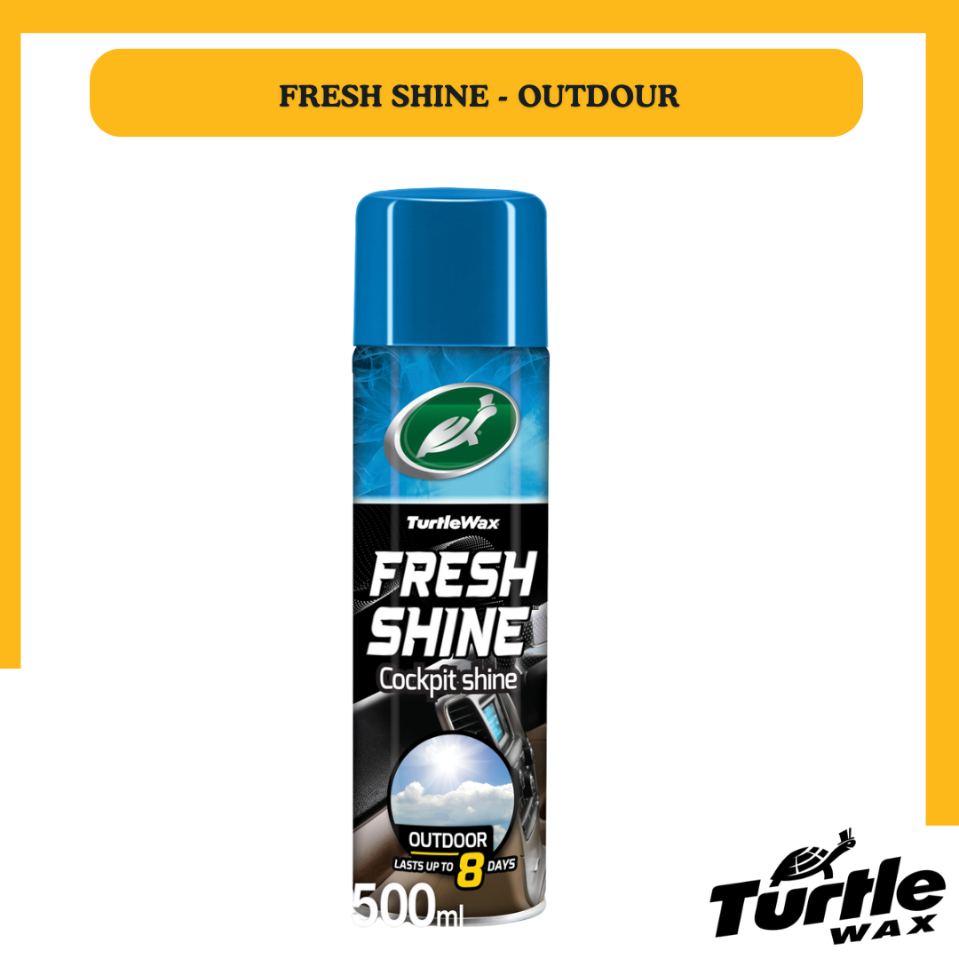 Turtle Wax – Soins des Plastiques Fresh Shine 500ml – Nettoyant & Raviveur