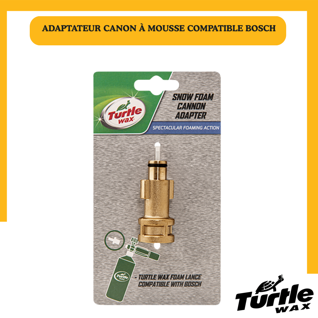Adaptateur Foam Cannon Turtle Wax pour Nettoyeur Haute Pression Bosch