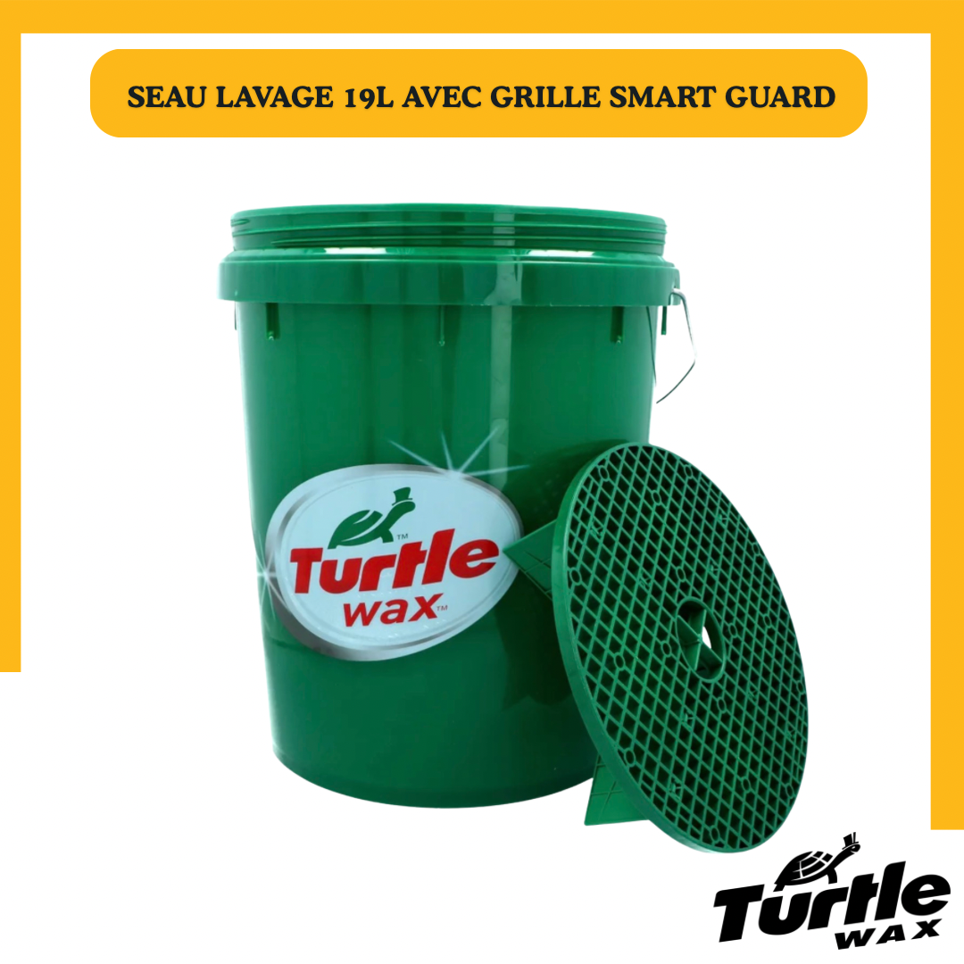 Seau detailing 19L Turtle Wax avec filtre Smart Guard